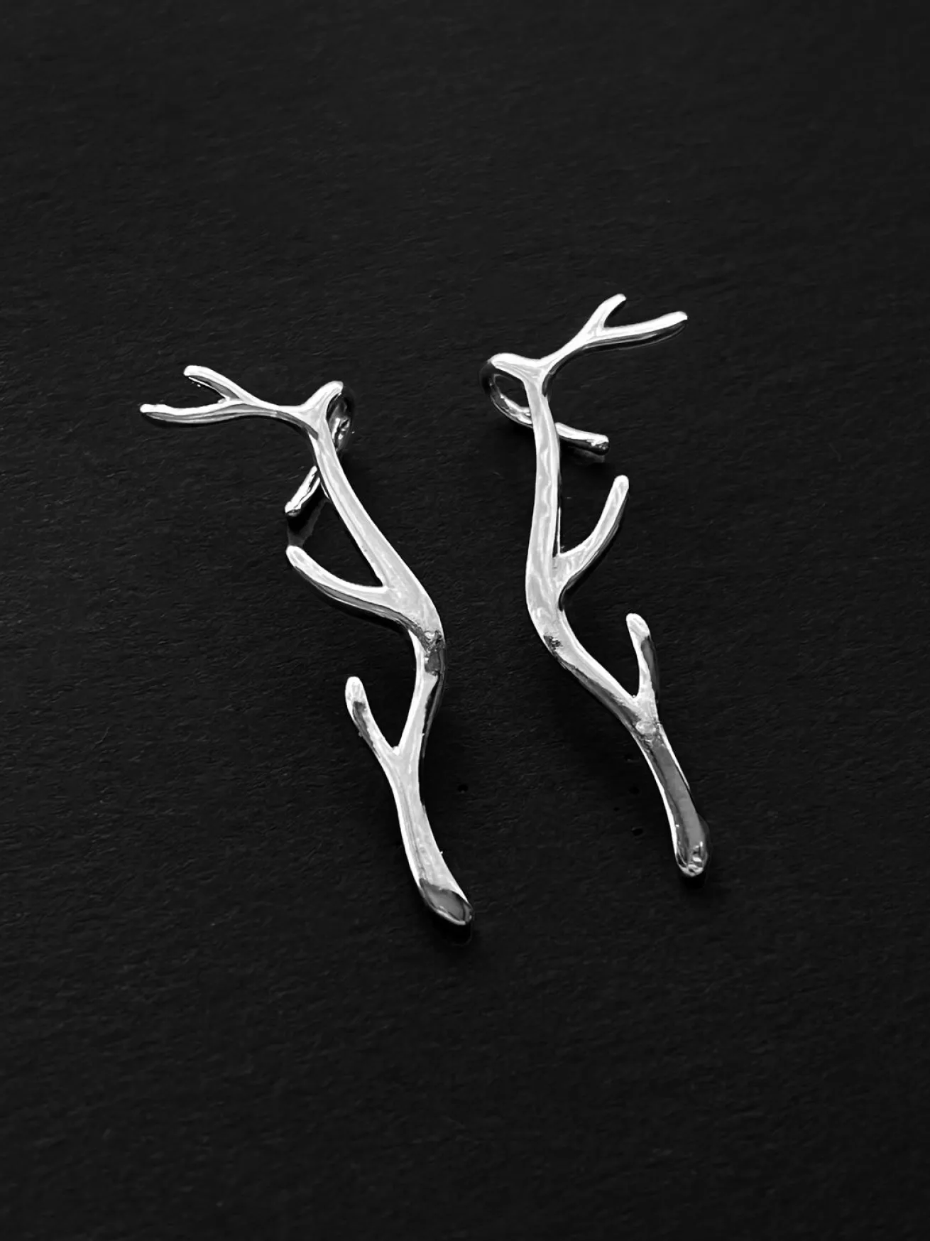 The Elk’s Antlers Earrings - Silver