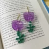 Tulip Dangles - Violet Purple