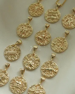 Zodiac Coin Necklace *18k Gold-plated
